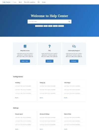 Documentation WordPress theme