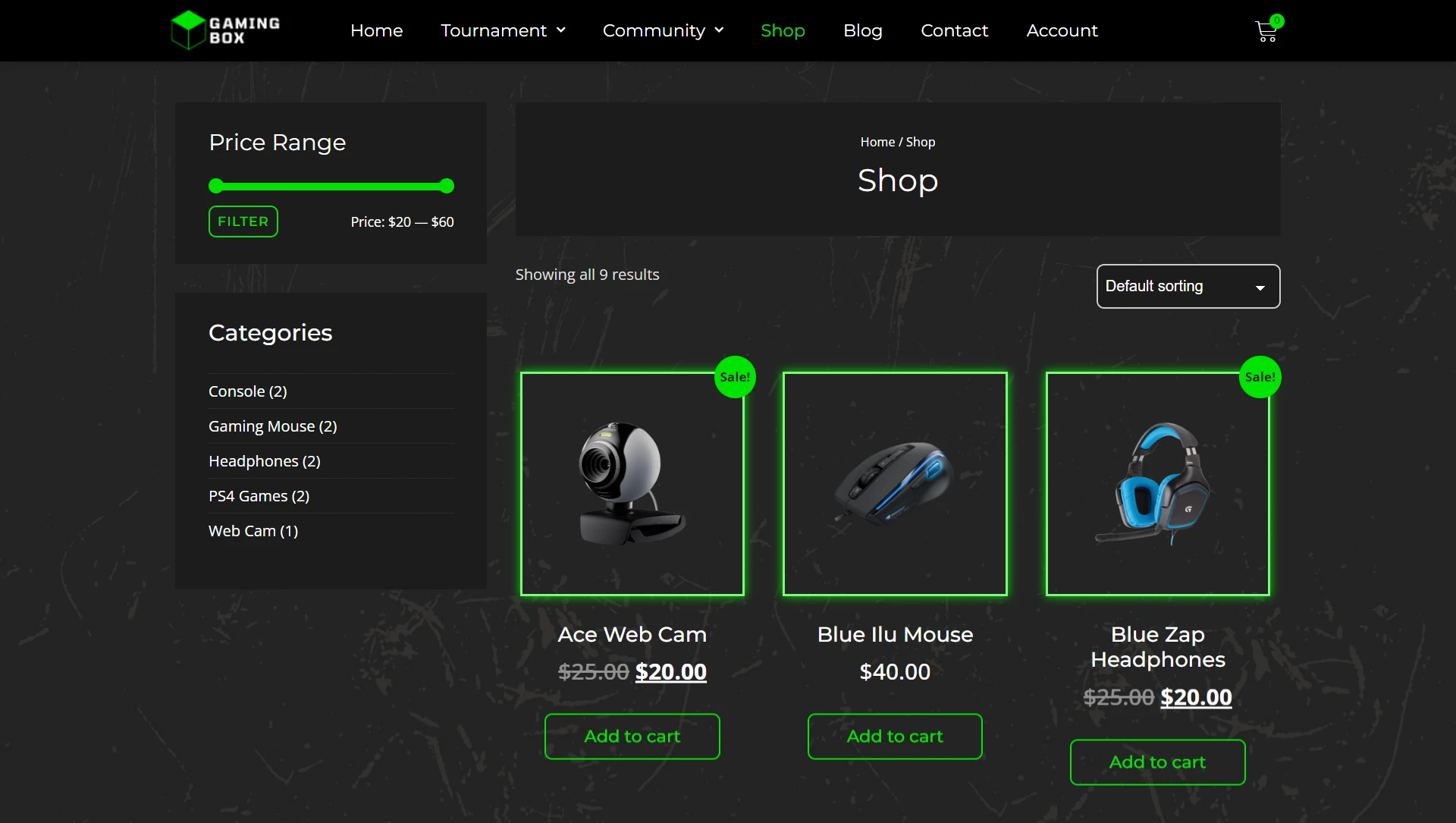 Gaming Box-Shop