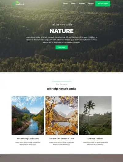 Nature WordPress Theme