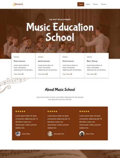 website template for schools