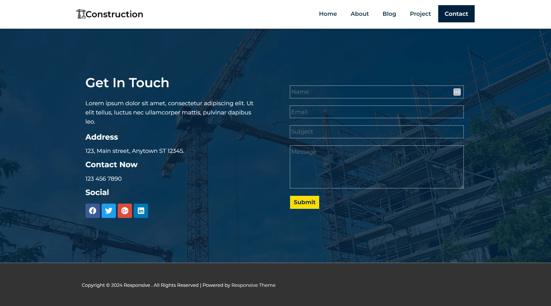 Construction - Contact