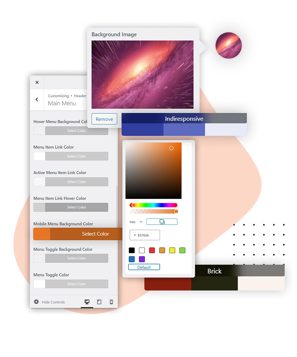 Responsive Pro unlimited colors options