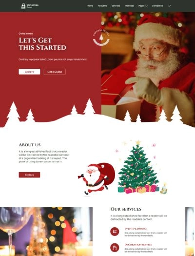 Christmas Decor Starter Template