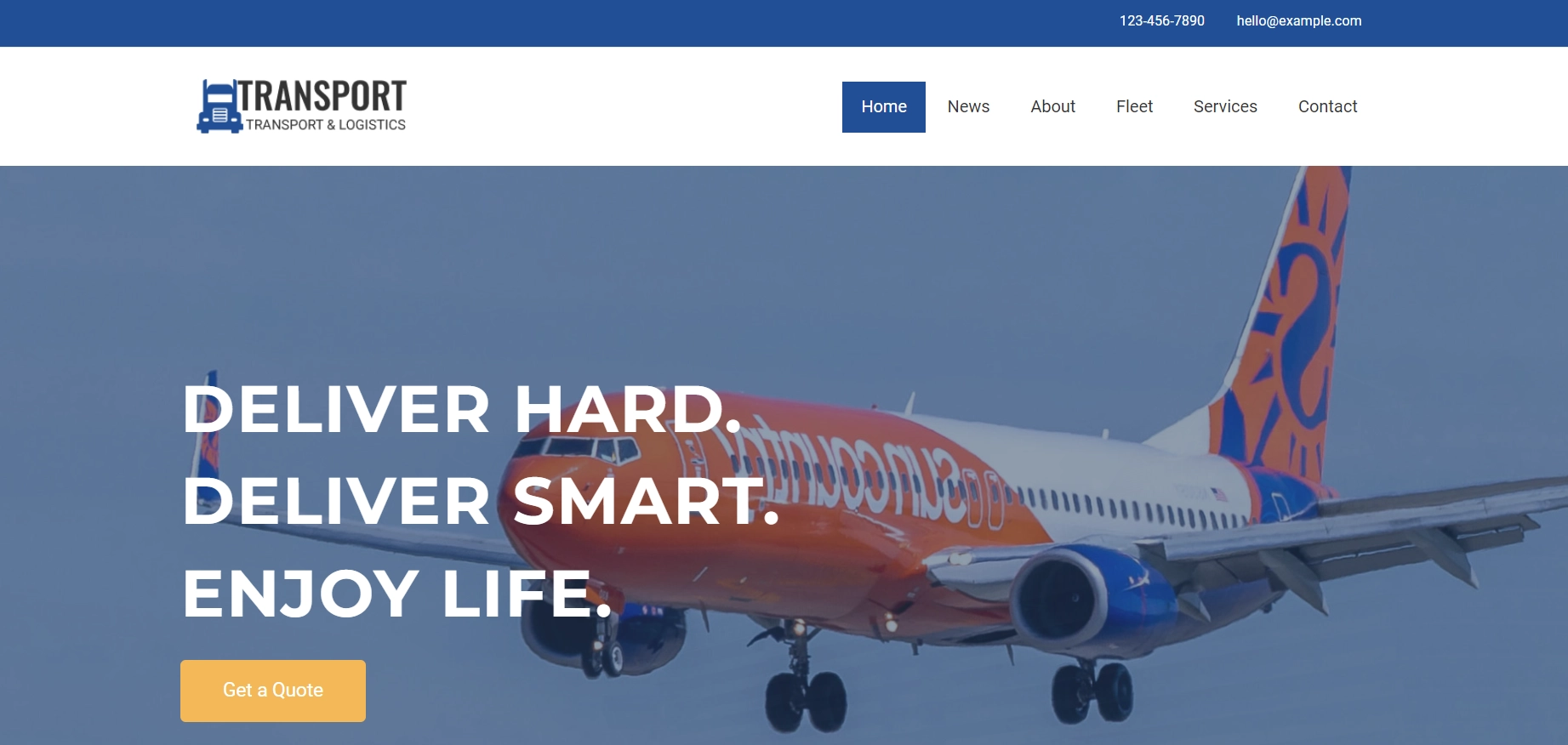 Transport WordPress Starter Template