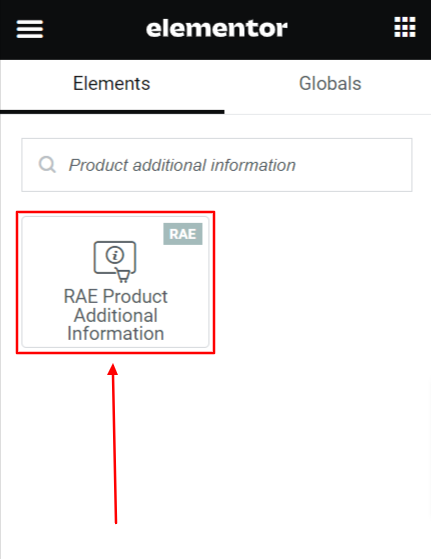 Dragging and dropping RAE Product Additional Information