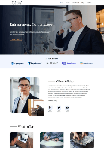 Responsive Starter Template Entrepreneur