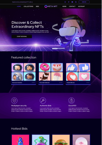 Responsive Starter Template NFT